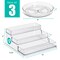 Sorbus Acrylic Spices Organizer 3 Pack - 3-Tier Spice Shelf (2) + 9-Inch Lazy Susan Turntable (1)